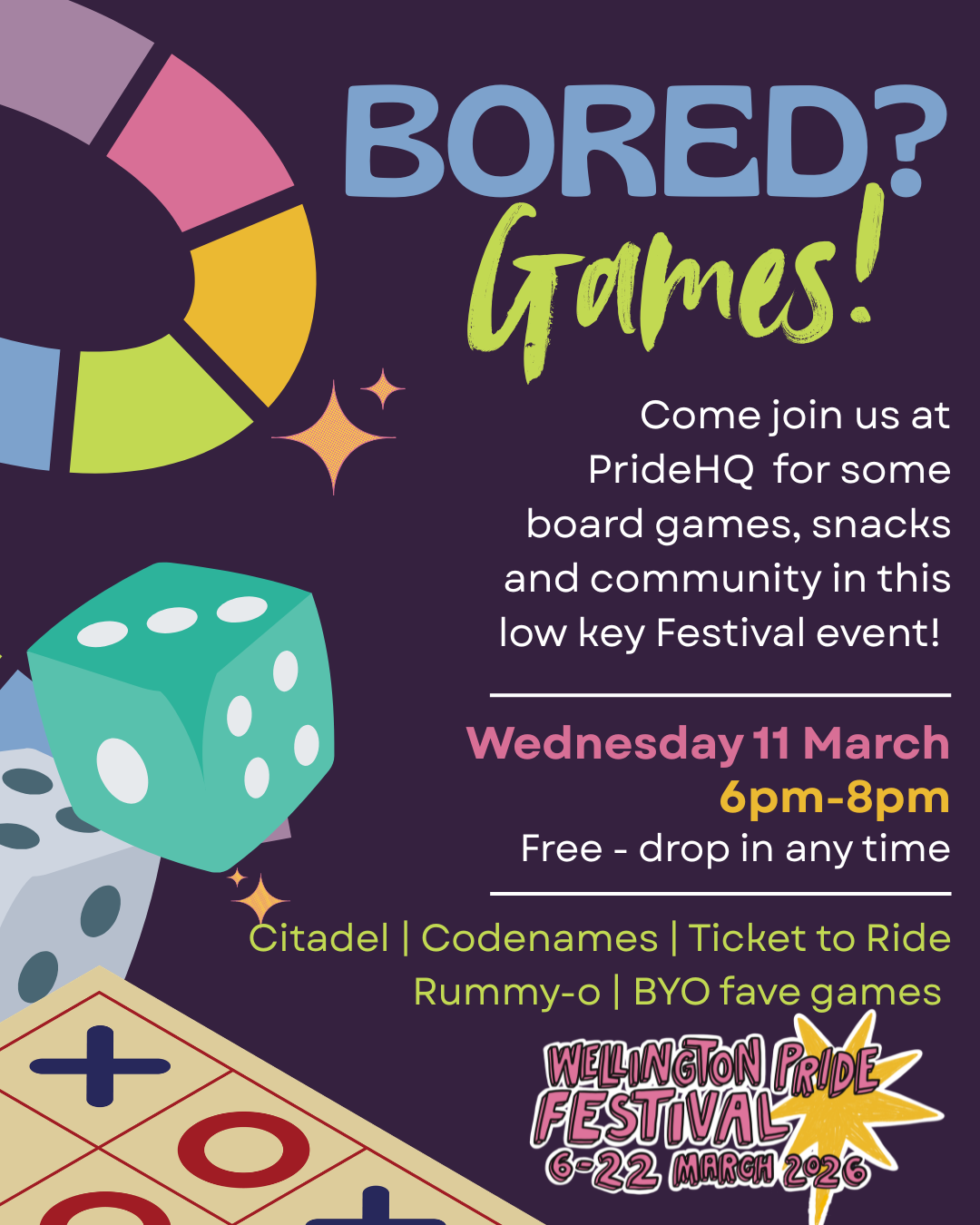 social promo image for bored games