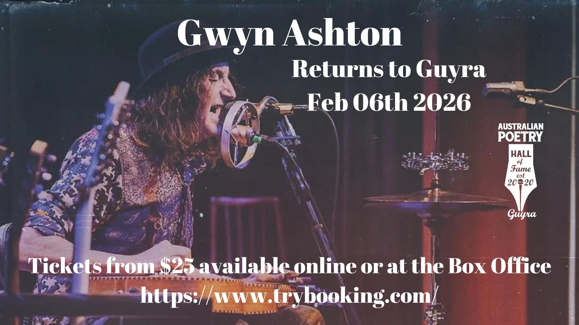 Gwyn Ashton A night of Guitar "Grease Bucket" album tour 2026