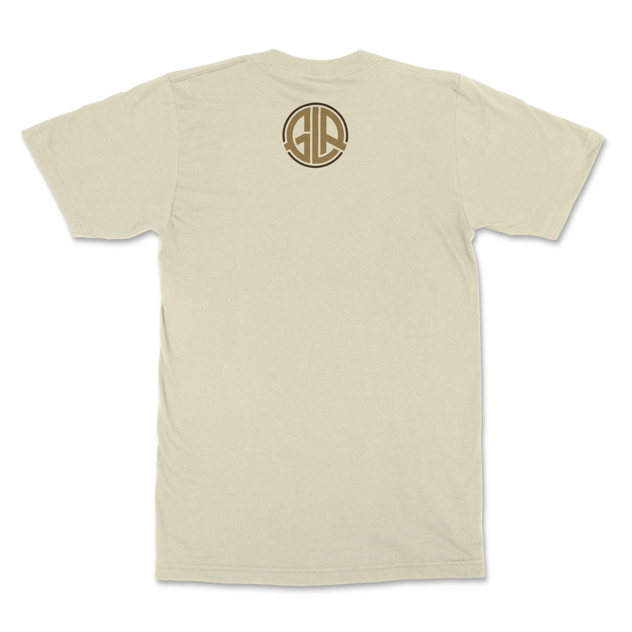 Moose Head Men's Cotton Crew Neck T-Shirt Flatlay Back
