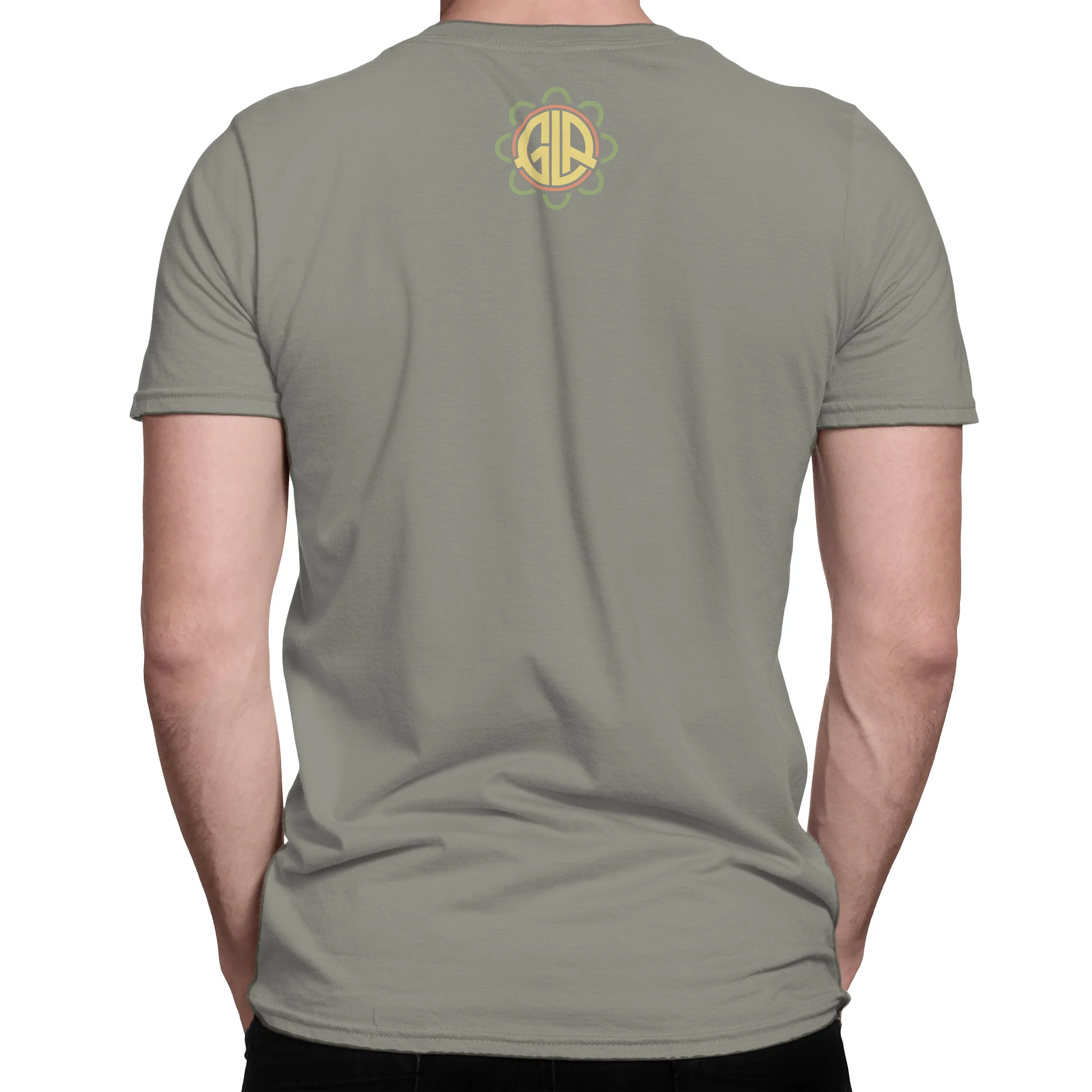 Mandala Men's Cotton Crew Neck T-Shirt Lifestyle Back