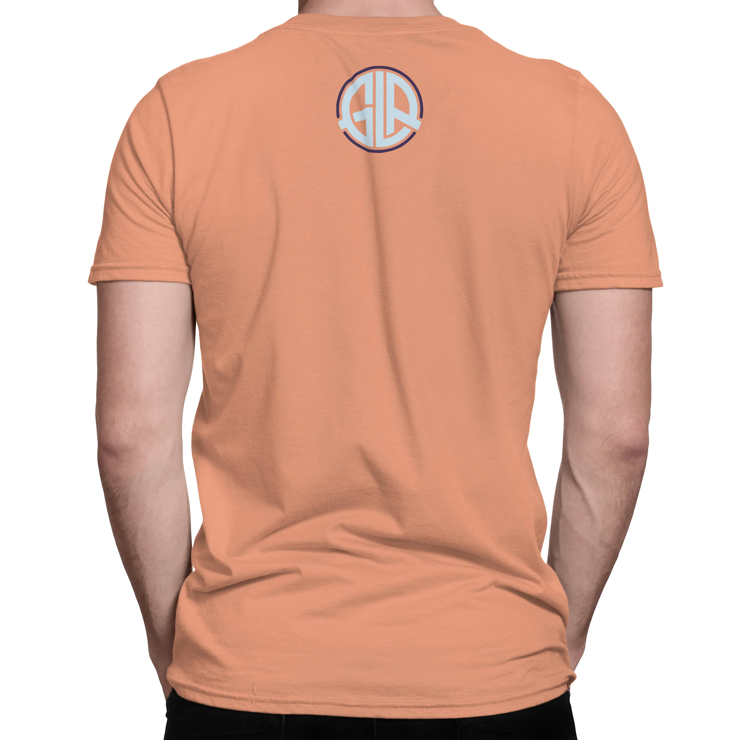 Mountain View Men's Cotton Crew Neck T-Shirt Lifestyle Back