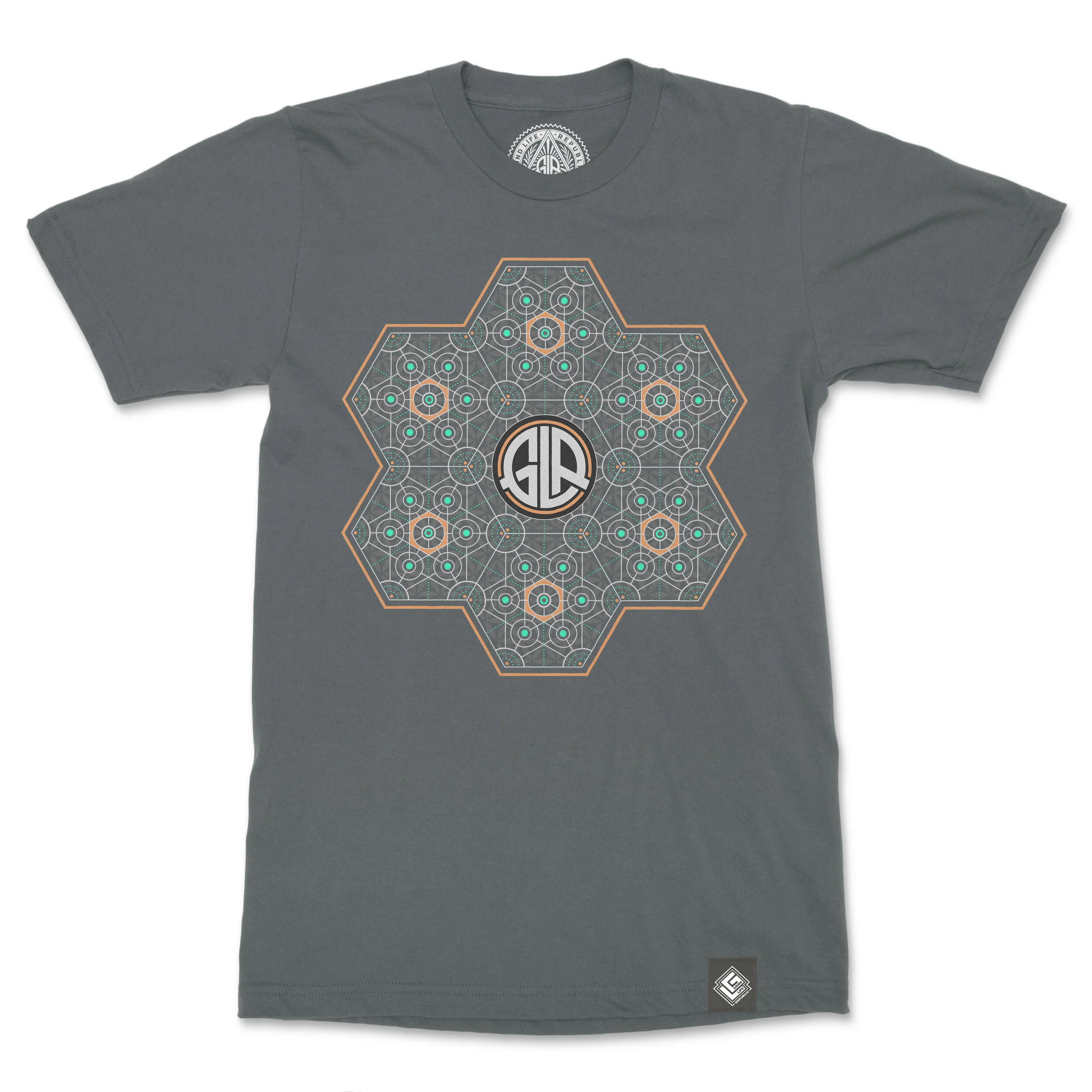 Metatron Men's Cotton Crew Neck T-Shirt Flatlay Front