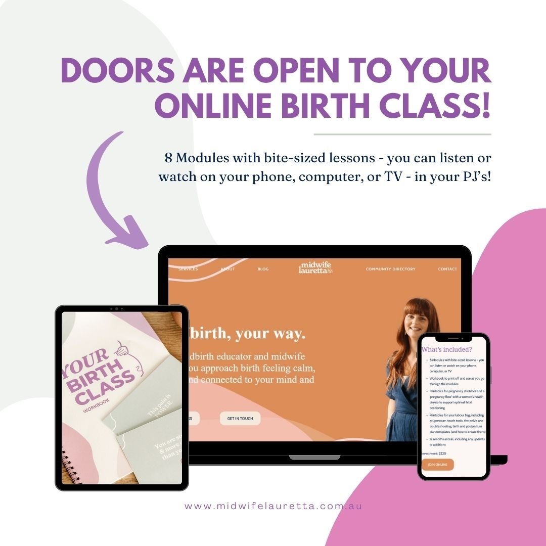 ✨ Imagine preparing for birth from the comfort of your own home&mdash;in your fave PJs, sipping tea, and without the stress of fitting classes into your busy schedule. ✨

The doors to Your Online Birth Class are officially open! 🎉 

This isn&rsquo;t