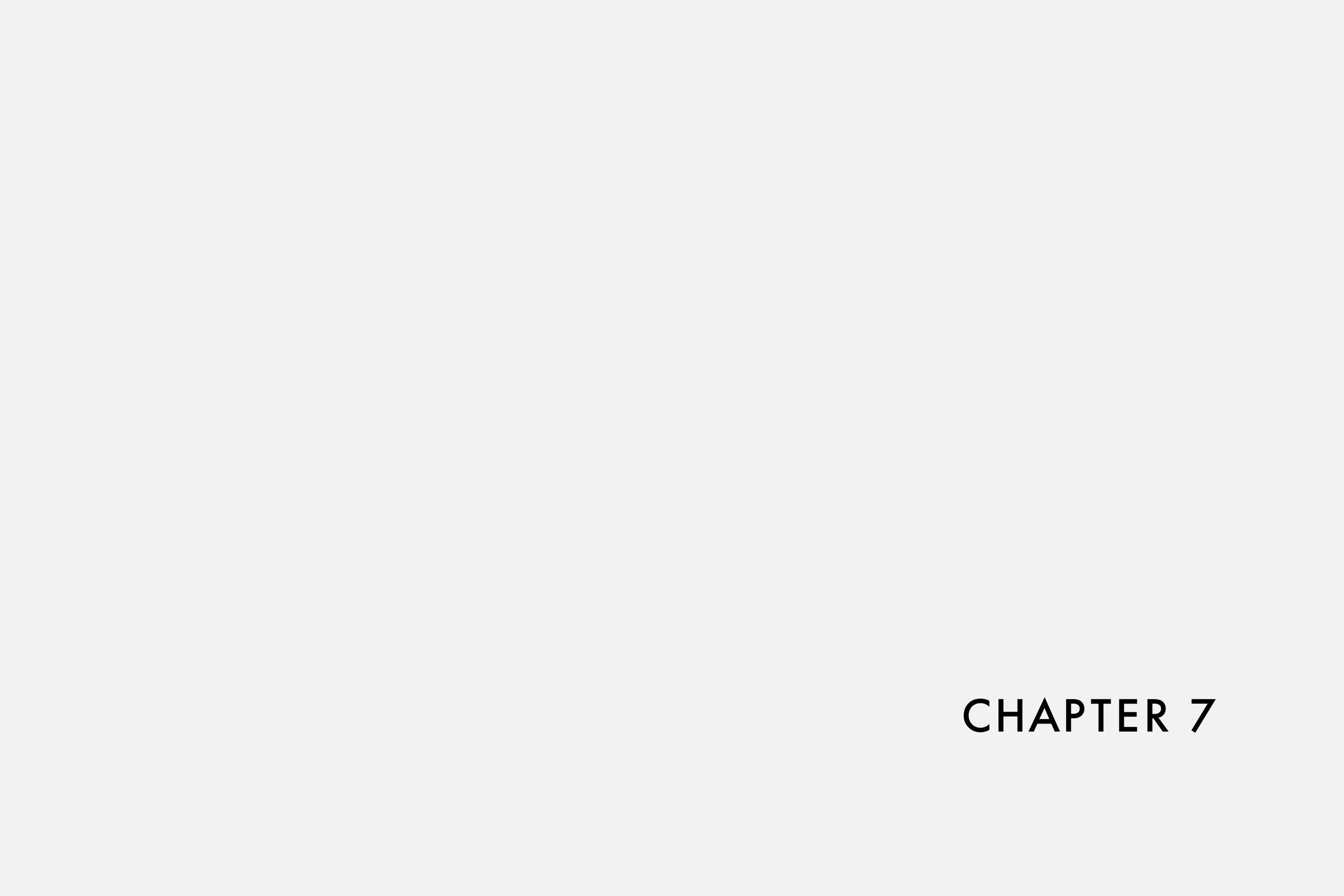  This chapter drifts from the tangible to the perceptual—from rooms defined by walls to spaces defined by light. What was once architectural becomes atmospheric. Surfaces dissolve and directions reverse. Here, the world is seen not as solid form but 