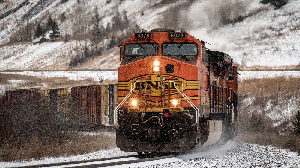 Bozeman, Montana | Eastbound BNSF Train