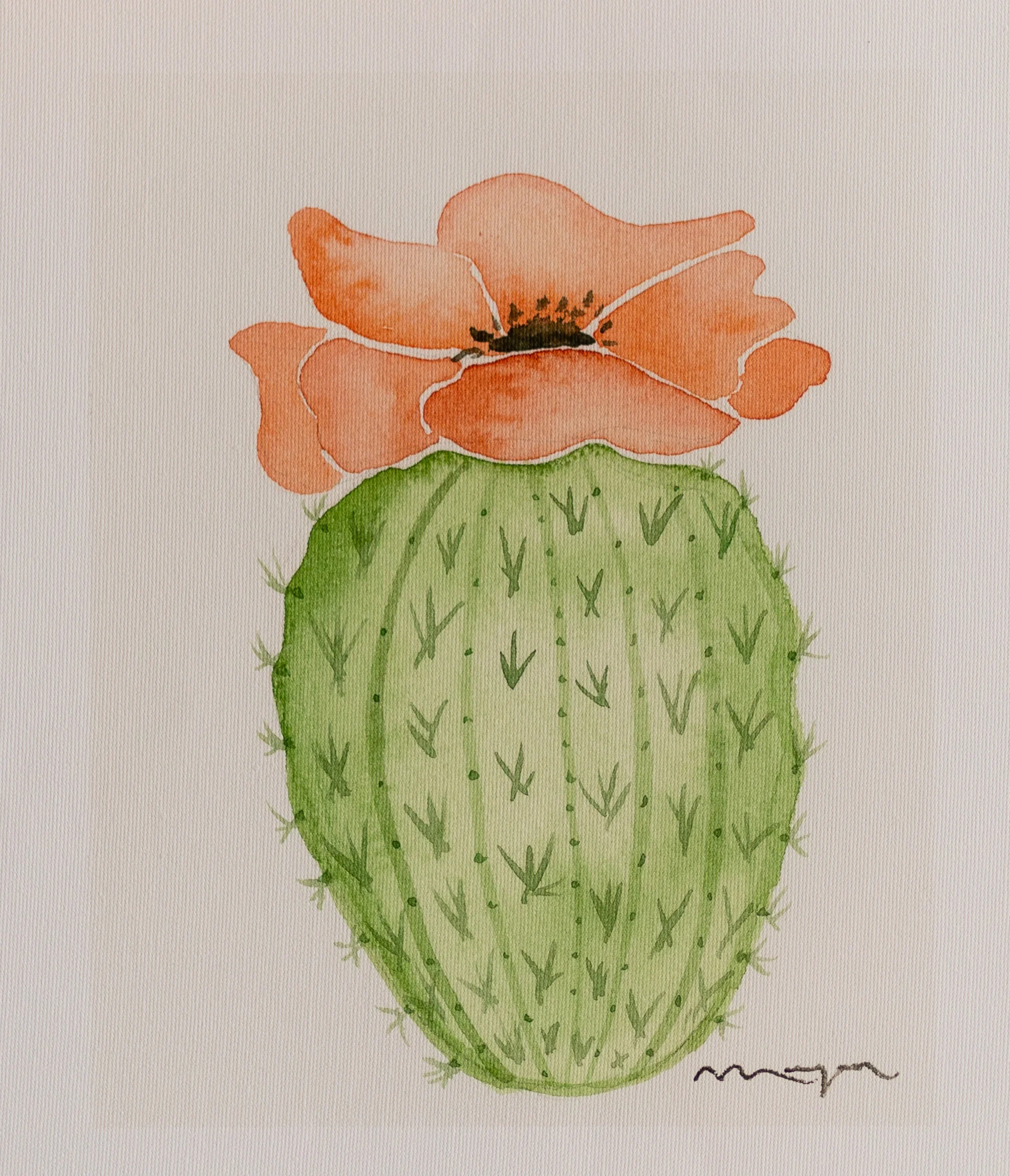 Blooming Prickly Pear