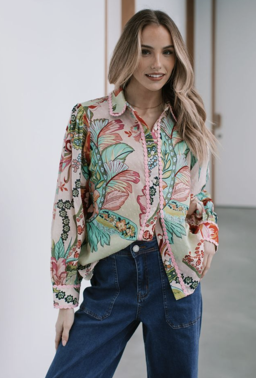 St Tropez Pink Shirt | Sizes 8-16