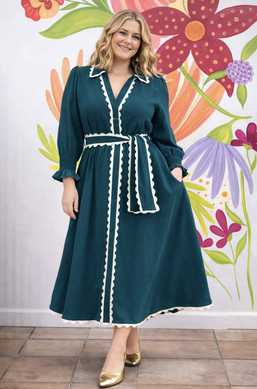 Deep Teal Indi Dress | Sizes 10-24