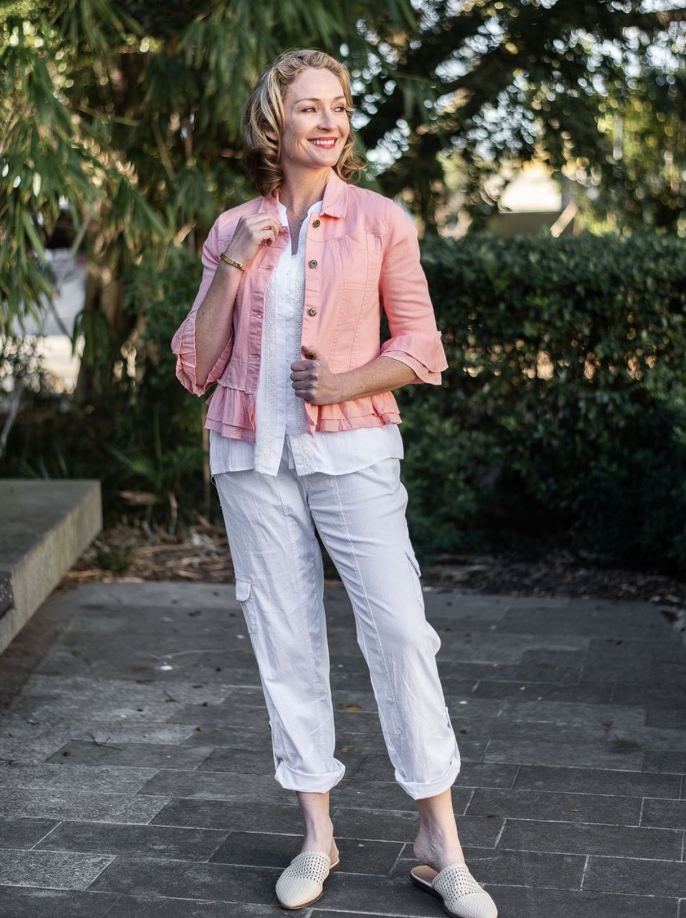 Trendy Fashion Pink Denim Jacket Outfit Ideas Pink Denim Jacket