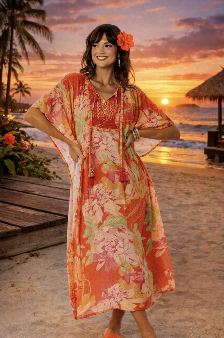 Escape by Orientique Rosa Kaftan