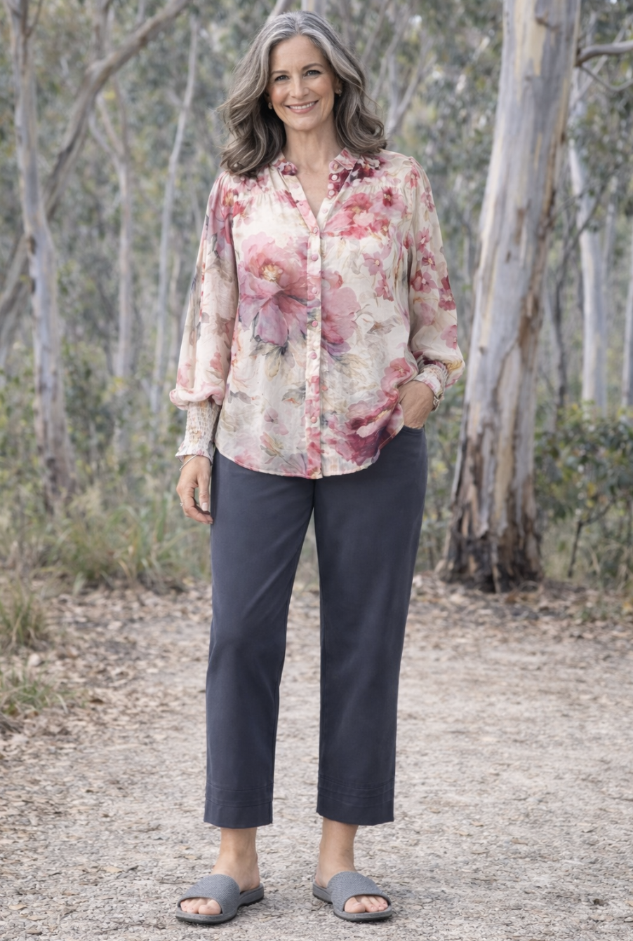 Steel Joycie 7/8 Length Pants | Sizes 10-24