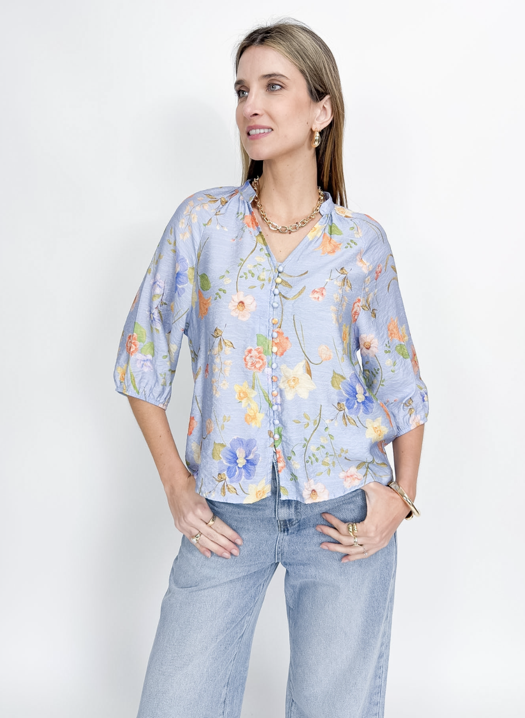 Blue Spring Whispers Blouse | Sizes 10-18