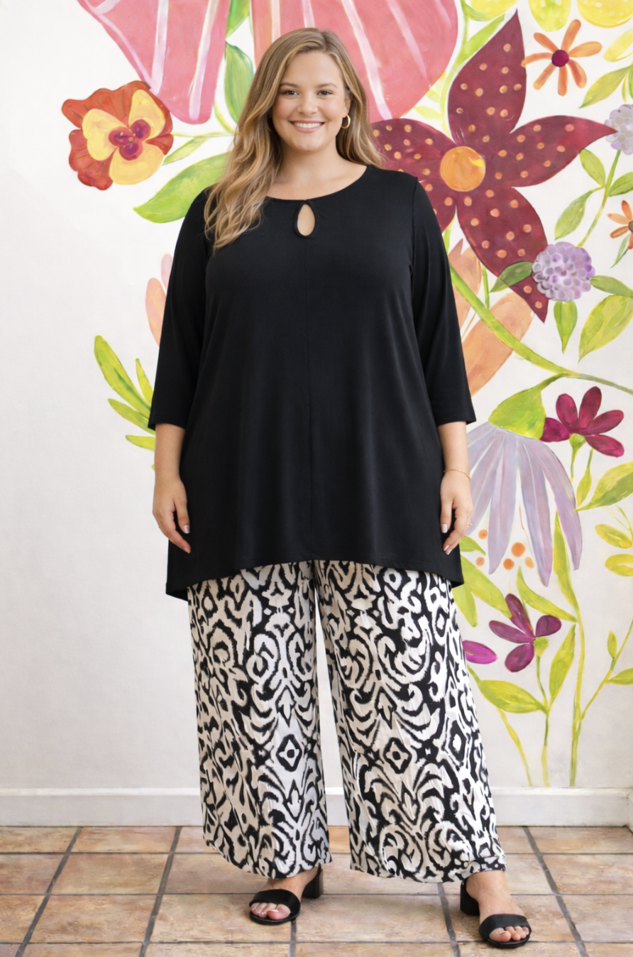 Swish Jersey Keyhole Top | Sizes 16-22