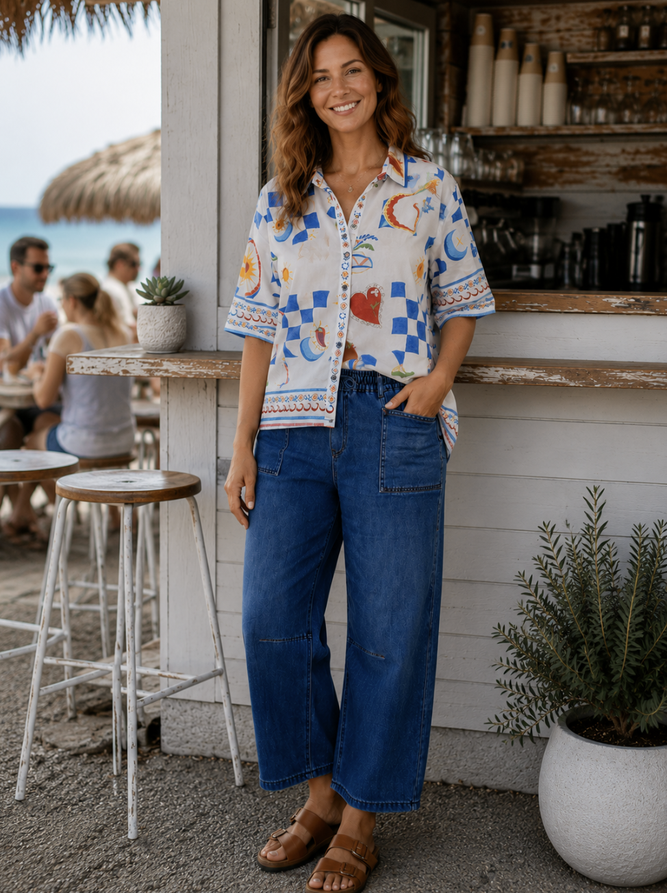 Wakee Stretch Barrel Jeans | Sizes 10-20