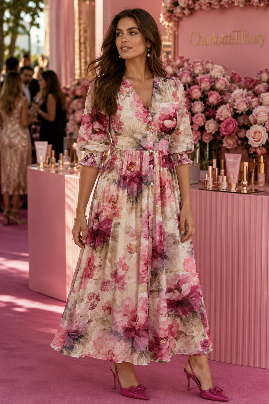 Blush Floral Juliette Maxi Dress | Sizes 8-18