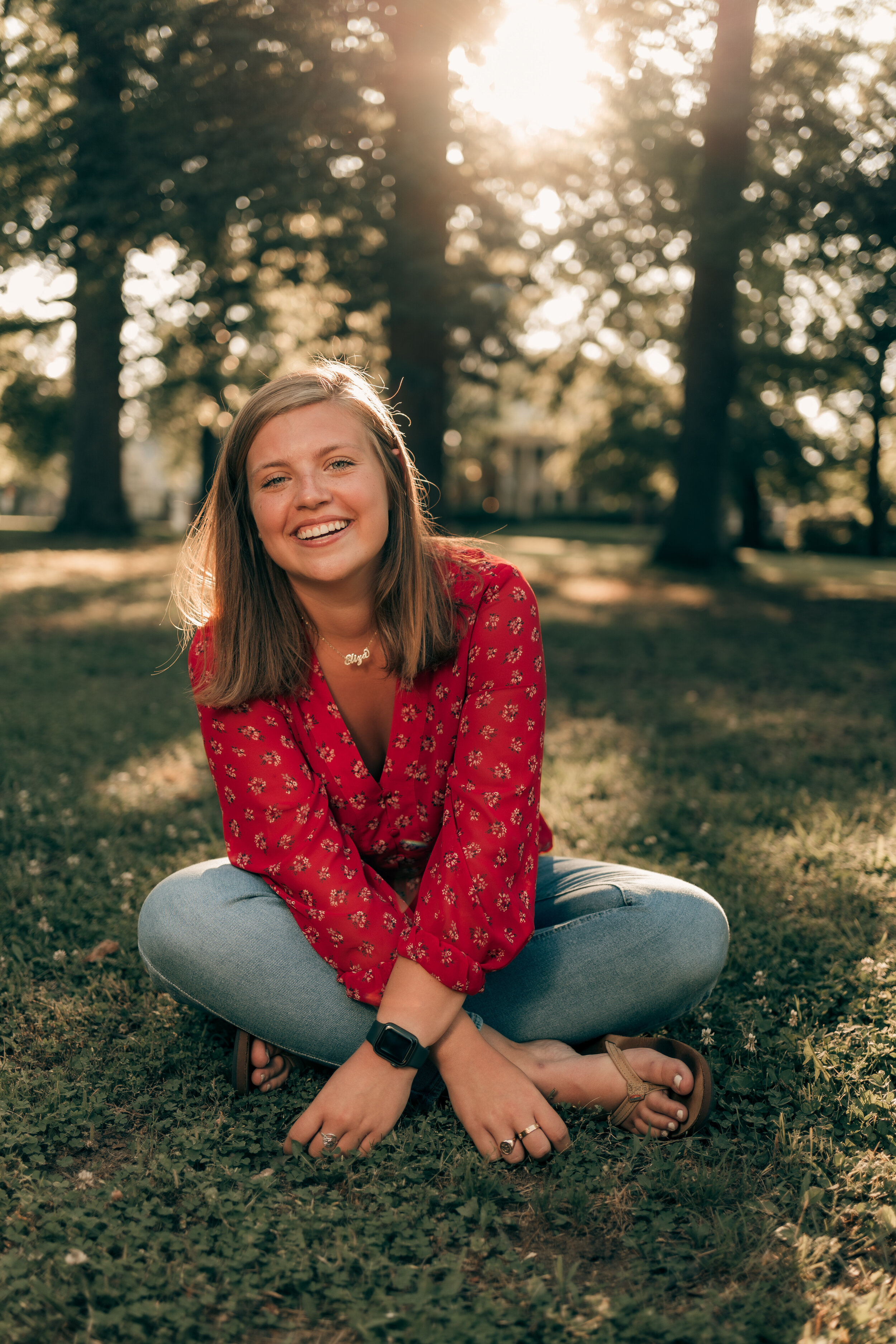 Senior pictures don't have to be taken in a gym by the hundred. Natural light senior pictures are a great way to celebrate that next chapter.