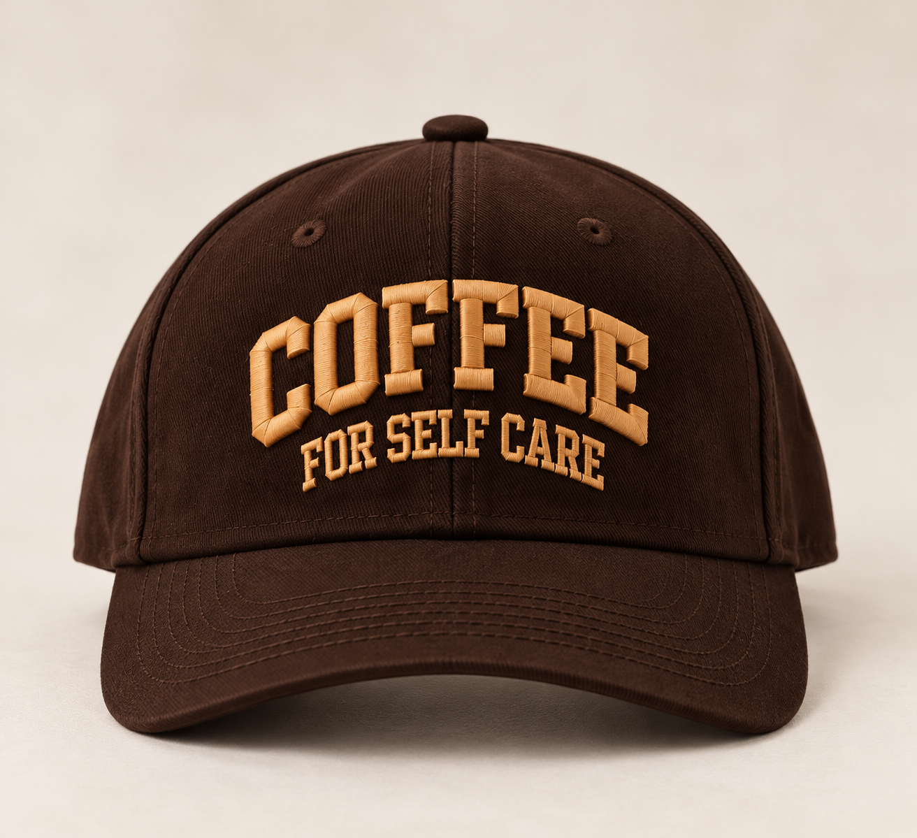 Coffee for Self-Care Hat RICH BROWN