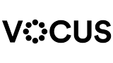 Logo of the company 'VOCUS' with a stylized 'V' and interconnected circles above.
