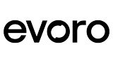 Evoro logo in black text.