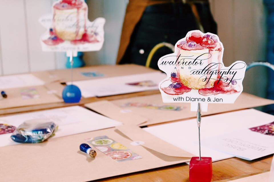 Watercolour and calligraphy workshop 2015-2016