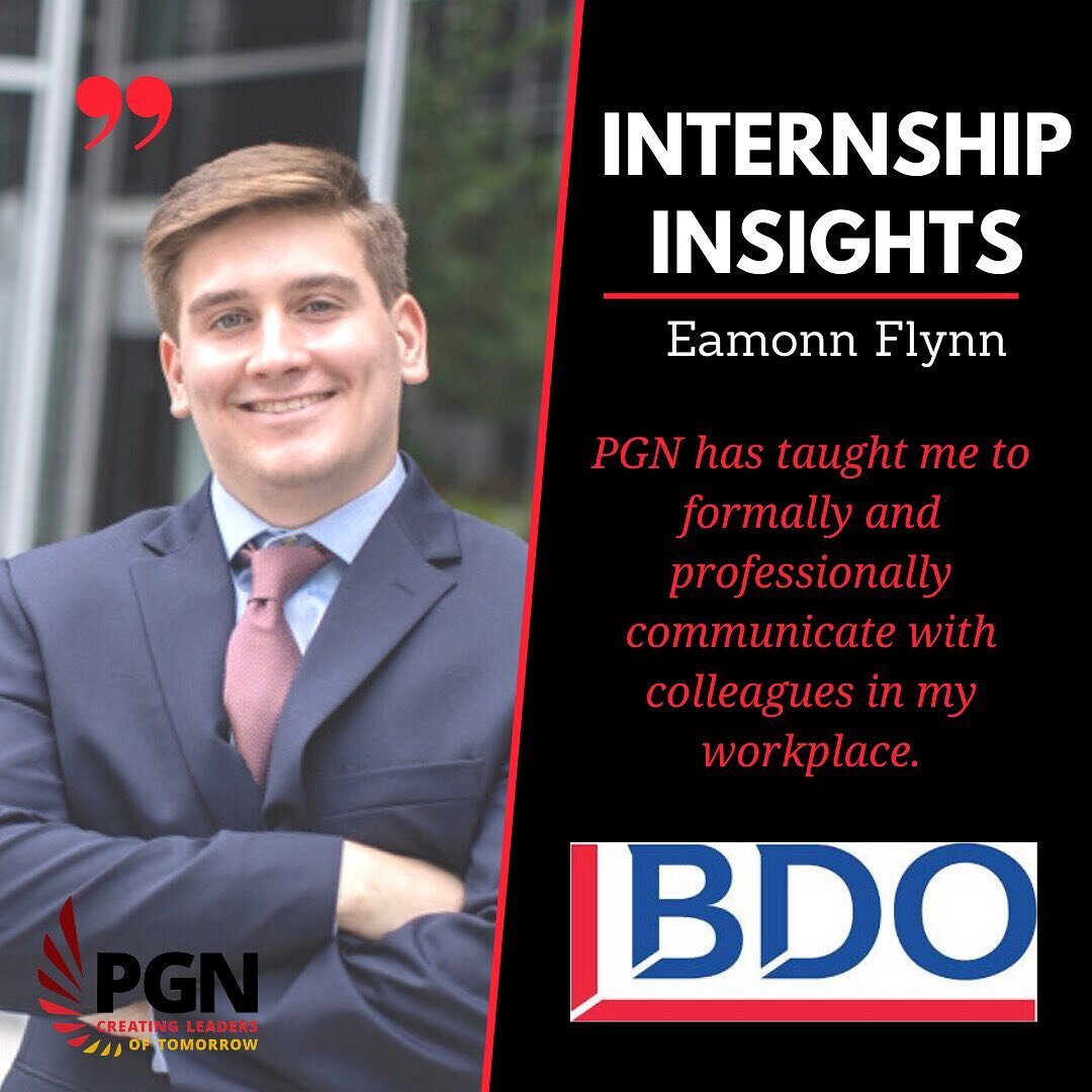 Introducing our new member series Internship Insights where we highlight the accomplishments of our members and their internship experiences! 

Our first #InternshipInsights comes from Eamonn Flynn who worked as a Tax Intern this past summer at BDO. 