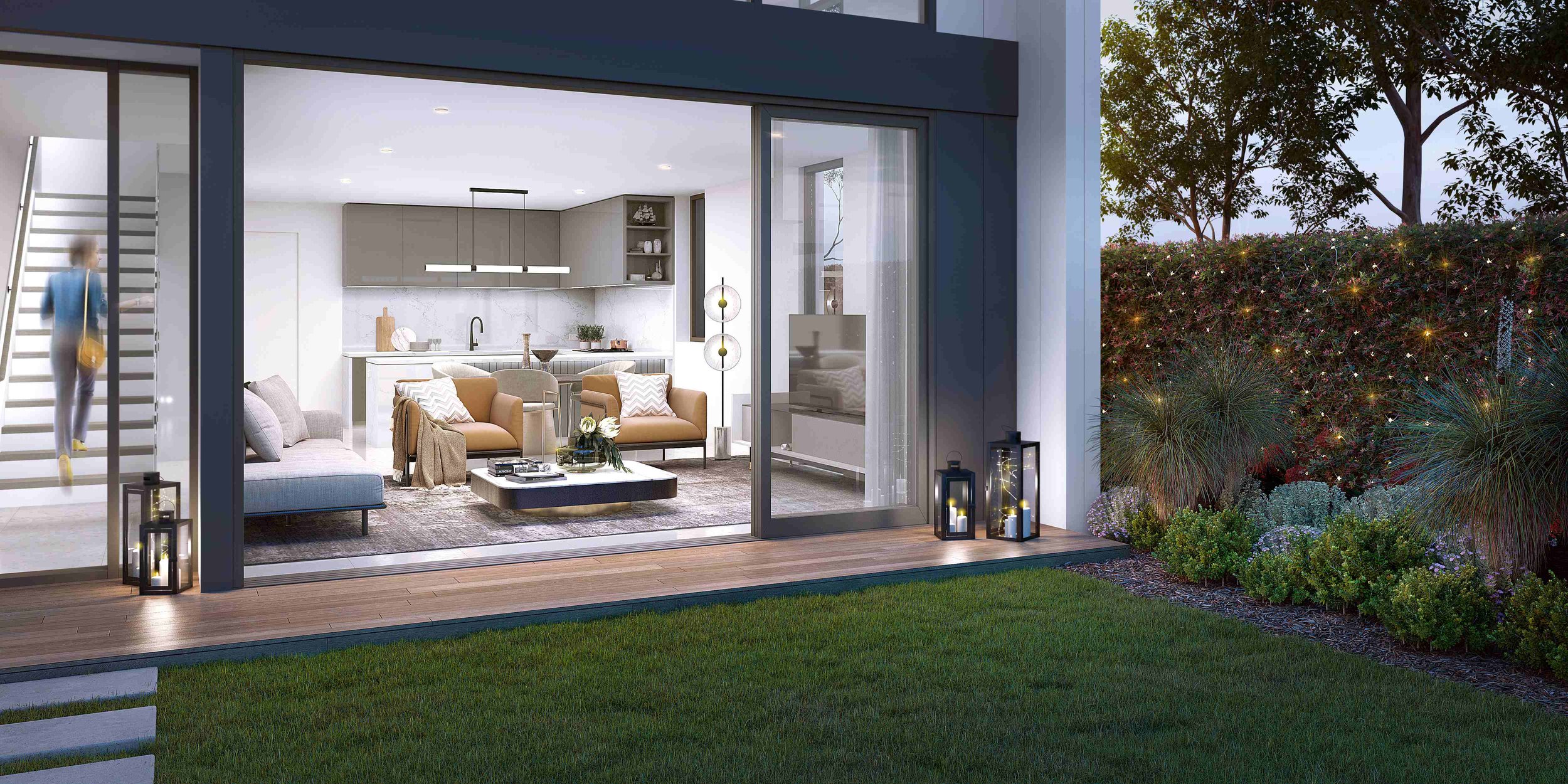 RIVERA Courtyard_DUSK  - Pagewood Rivera.jpg