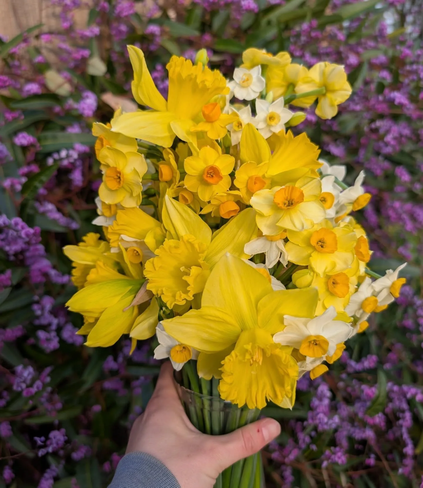 Spring flowers always smell the most! Sound on in the video to hear the birds