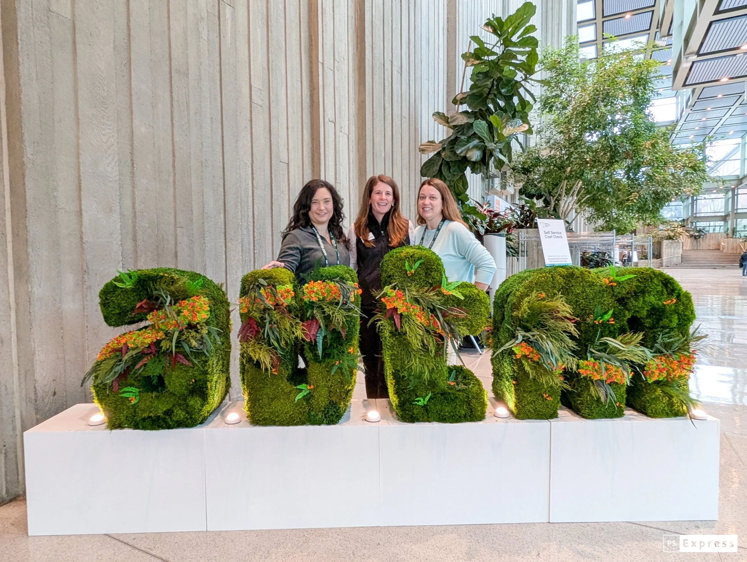 Custom preserved moss installation created for AUTM