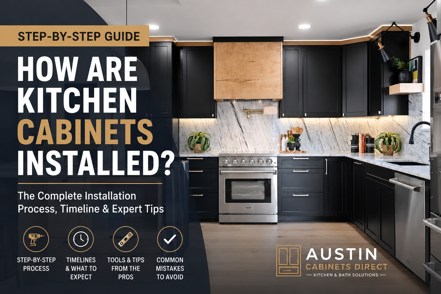 How Are Kitchen Cabinets Installed? A Step-by-Step Guide From a Cabinet Installation Company