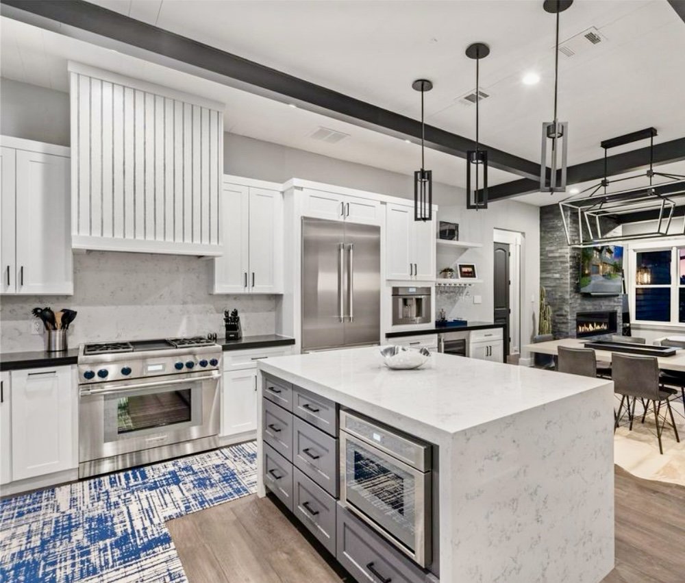 Kitchen remodel in shaker white 