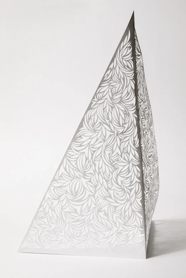 Sail, 2013
Hand-cut paper, 11″ x 8.5″ x 6″