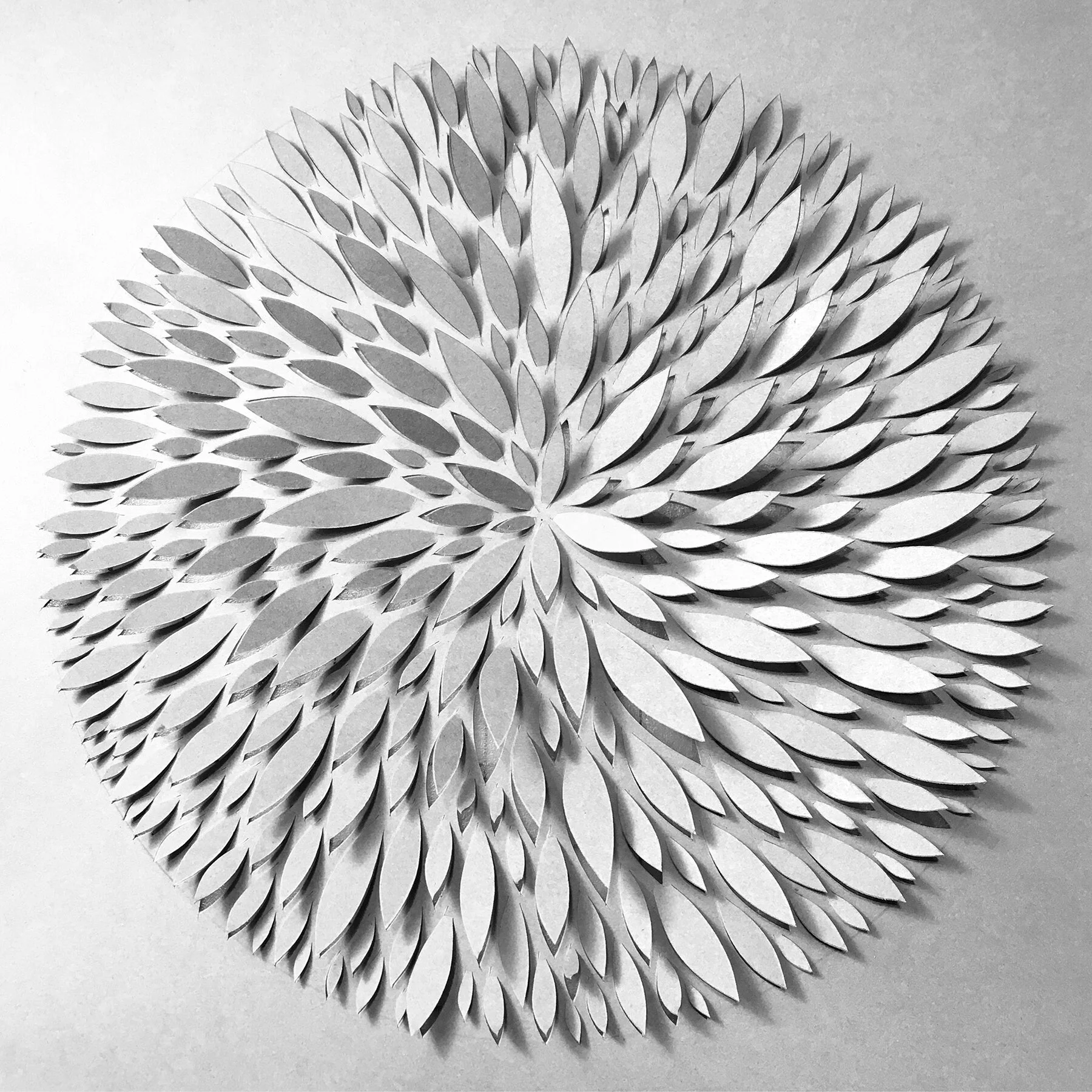 Meditation in grey, 2019. 
8.5 x 8.5 inches (sold)
