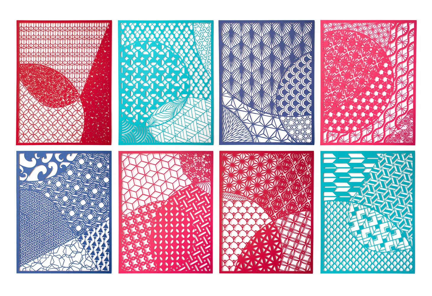 Digital mock-up of the installation: Hand-cut Canson Mi-Teintes paper, approximate size is 82.5 x 52.5 inches