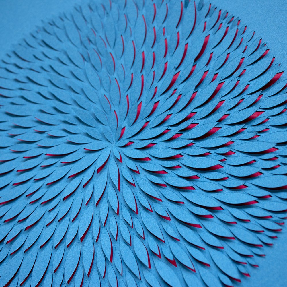Detail - Meditation (Turquoise), 2021, 8 x 10 inches (SOLD)