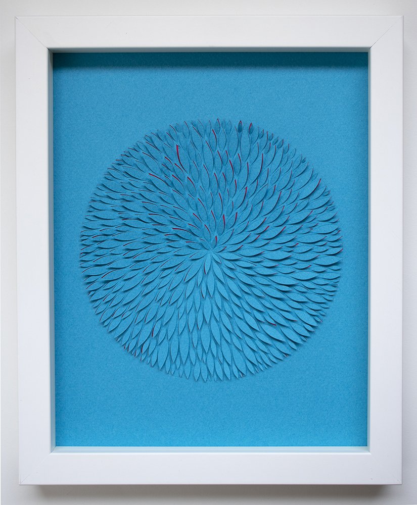 Meditation (Turquoise), 2021, 8 x 10 inches (SOLD)