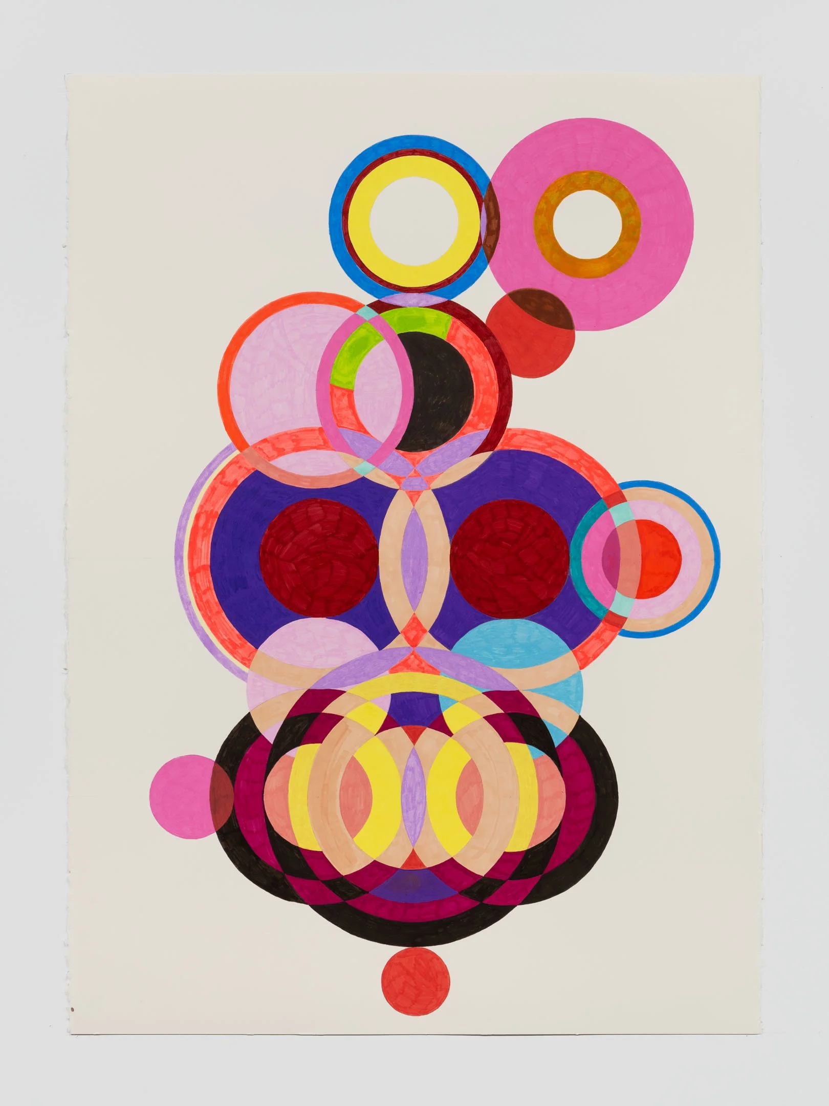   Julia Powles                                                              Born with the Moon in Taurus (Never Let me Go)  2026                                                            Acrylic, paper                                                