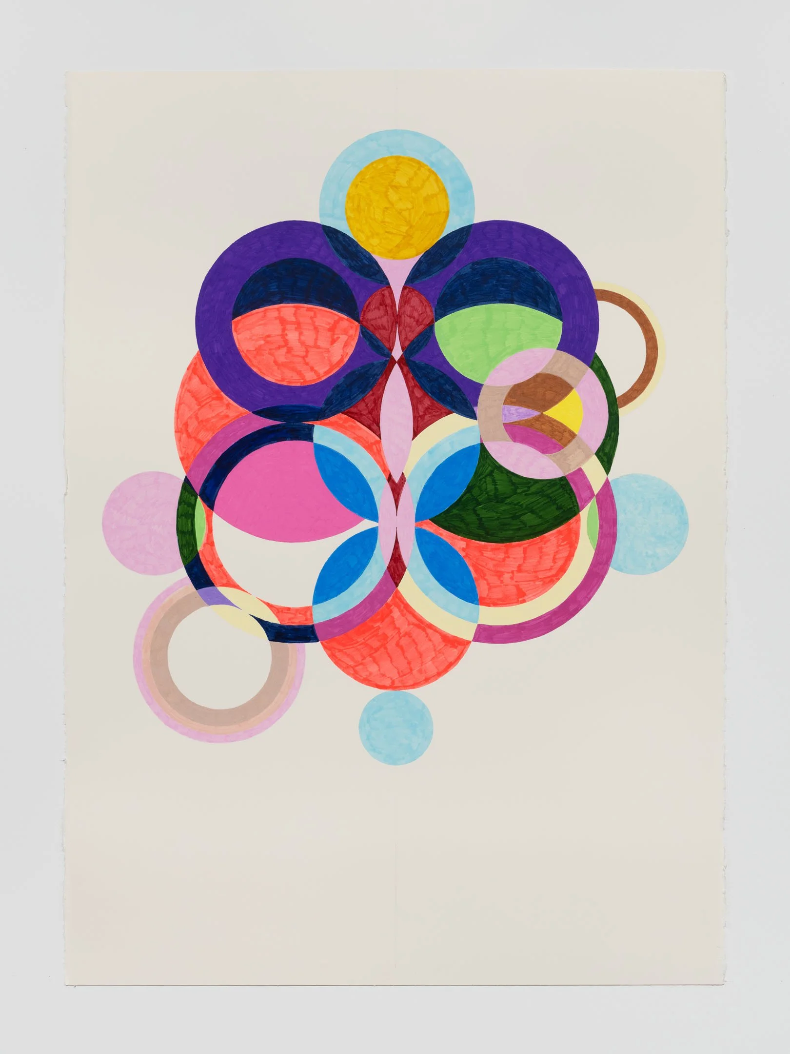   Julia Powles                                                               Born with the Moon in Taurus (The Tipping Point),  2026 ‍                                                         ‍ Acrylic, paper                                           