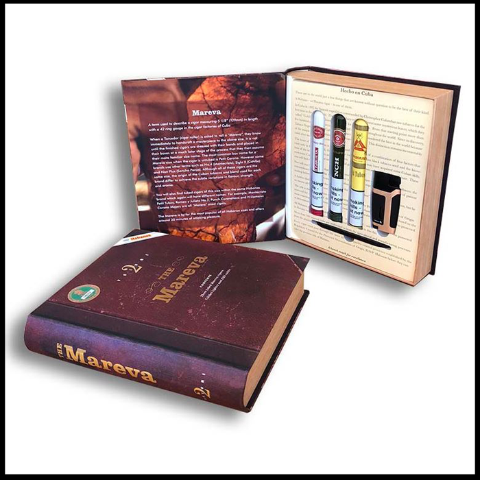 Mareva Book Gift Selection Box of 3 Cuban Cigars