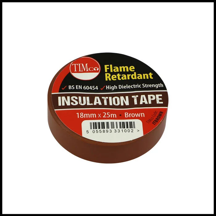 TIMco Brown Insulation Tape (18mm x 25m)