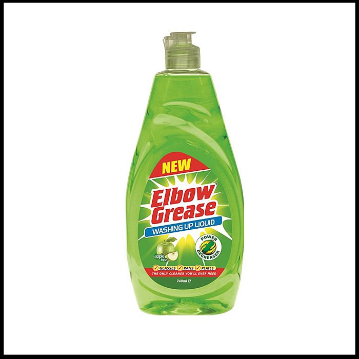 Elbow Grease Washing Up Liquid (Apple) - 740ml