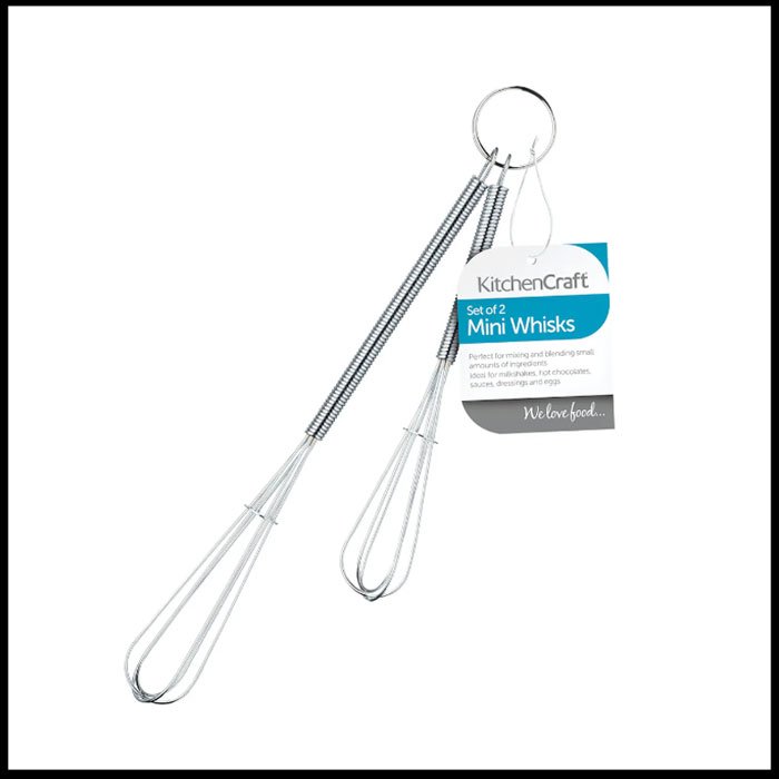 KitchenCraft Set of Two Mini Whisks