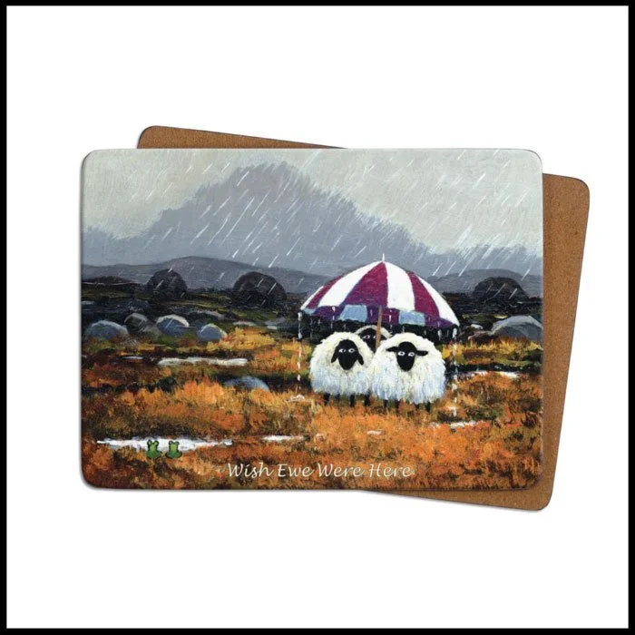 "Wish Ewe Were Here" Single Table Mat By Thomas Joseph