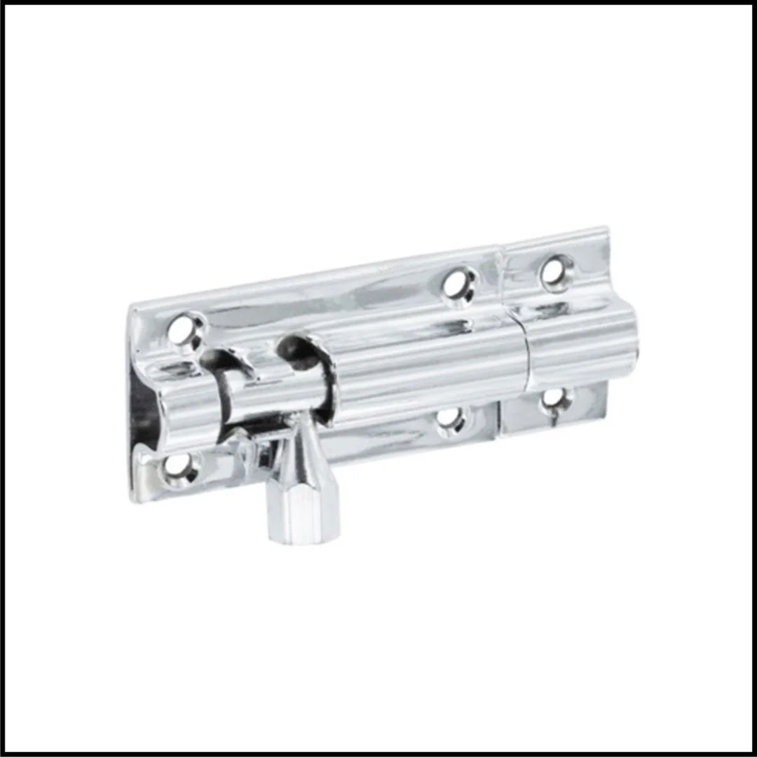 Securit Hardware 63mm Chrome Door Bolt