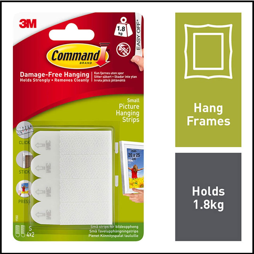Command Small Picture Strips - Pack of 4