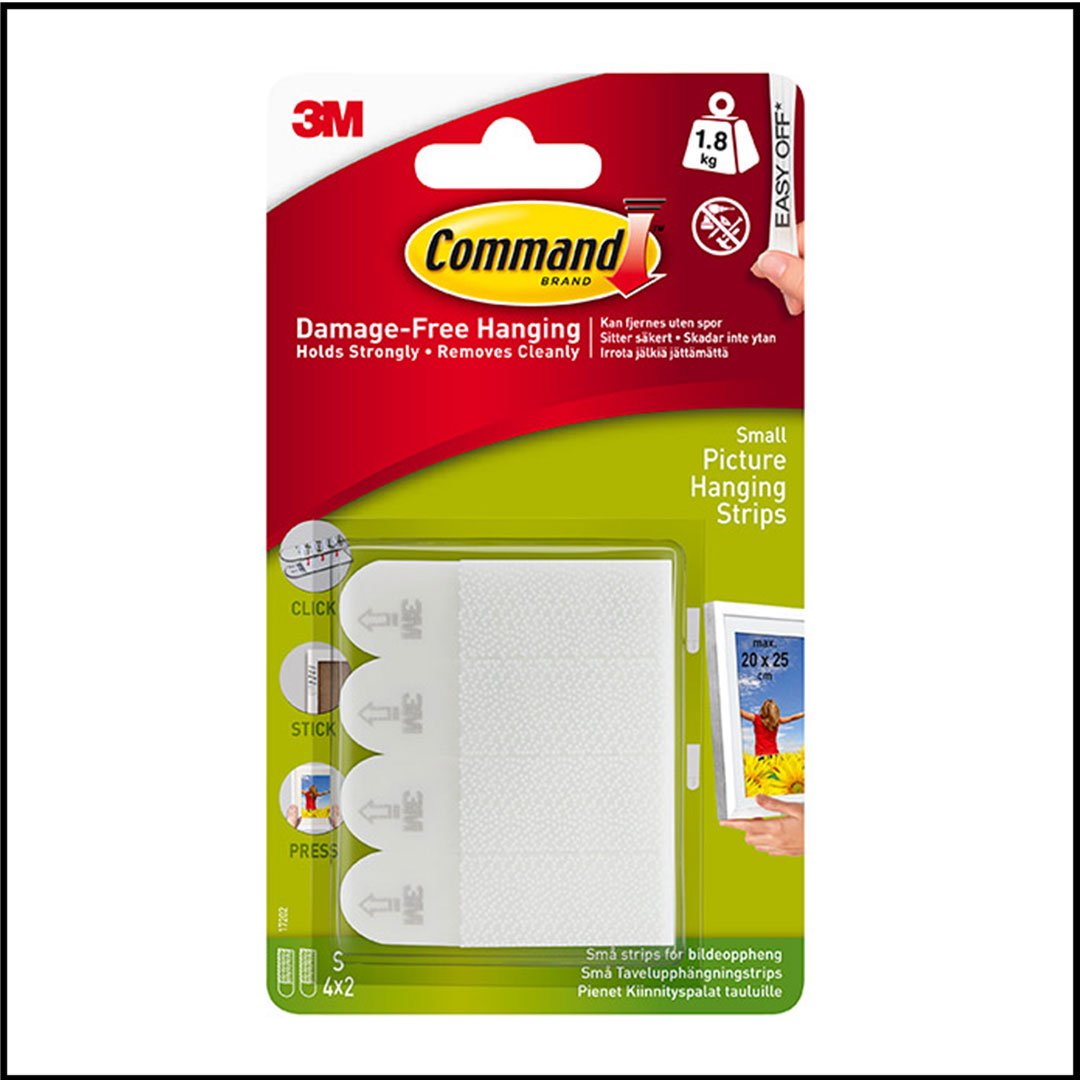 Command Small Picture Strips - Pack of 4