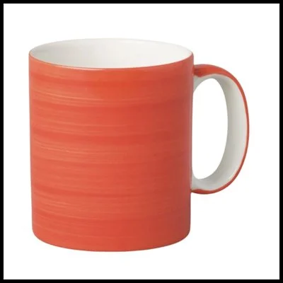 Wm Bartleet Porcelain Pint Mug - Poppy Red