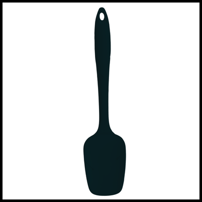 TEW Silicone Spatula Spoon 27cm- Black