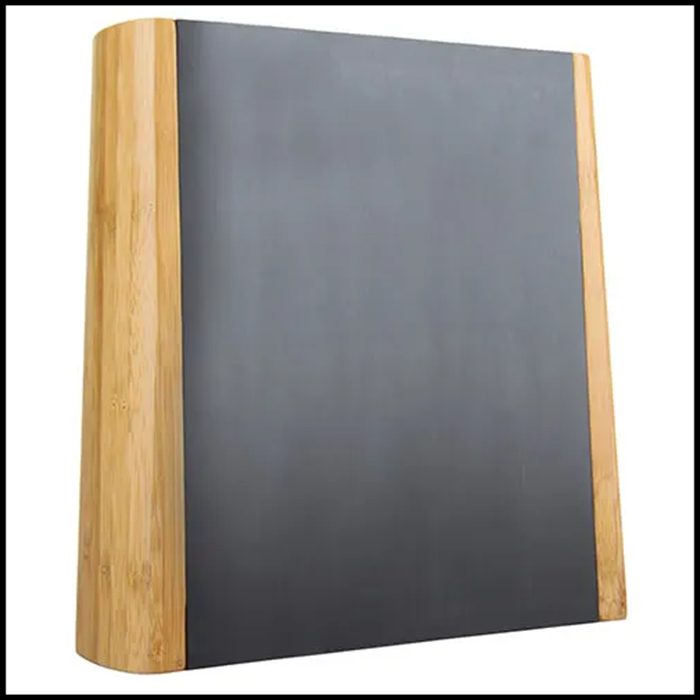 Taylors Eye Witness Universal Double Sided Bamboo Wood Magnetic Knife Block