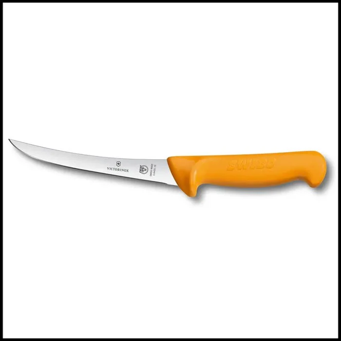 Victorinox Swibo 16cm Curved Boning Knife - Orange Handle