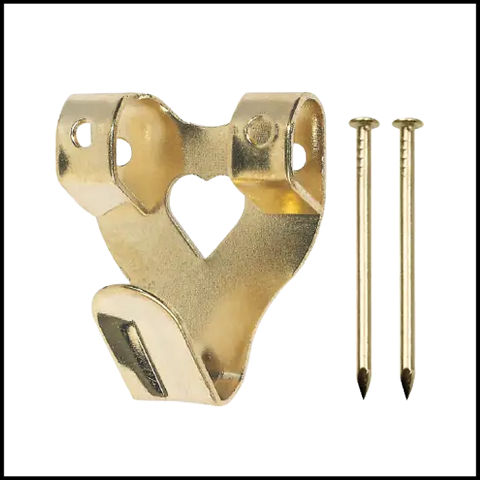 Large Brass Picture Hook (Including Pins)